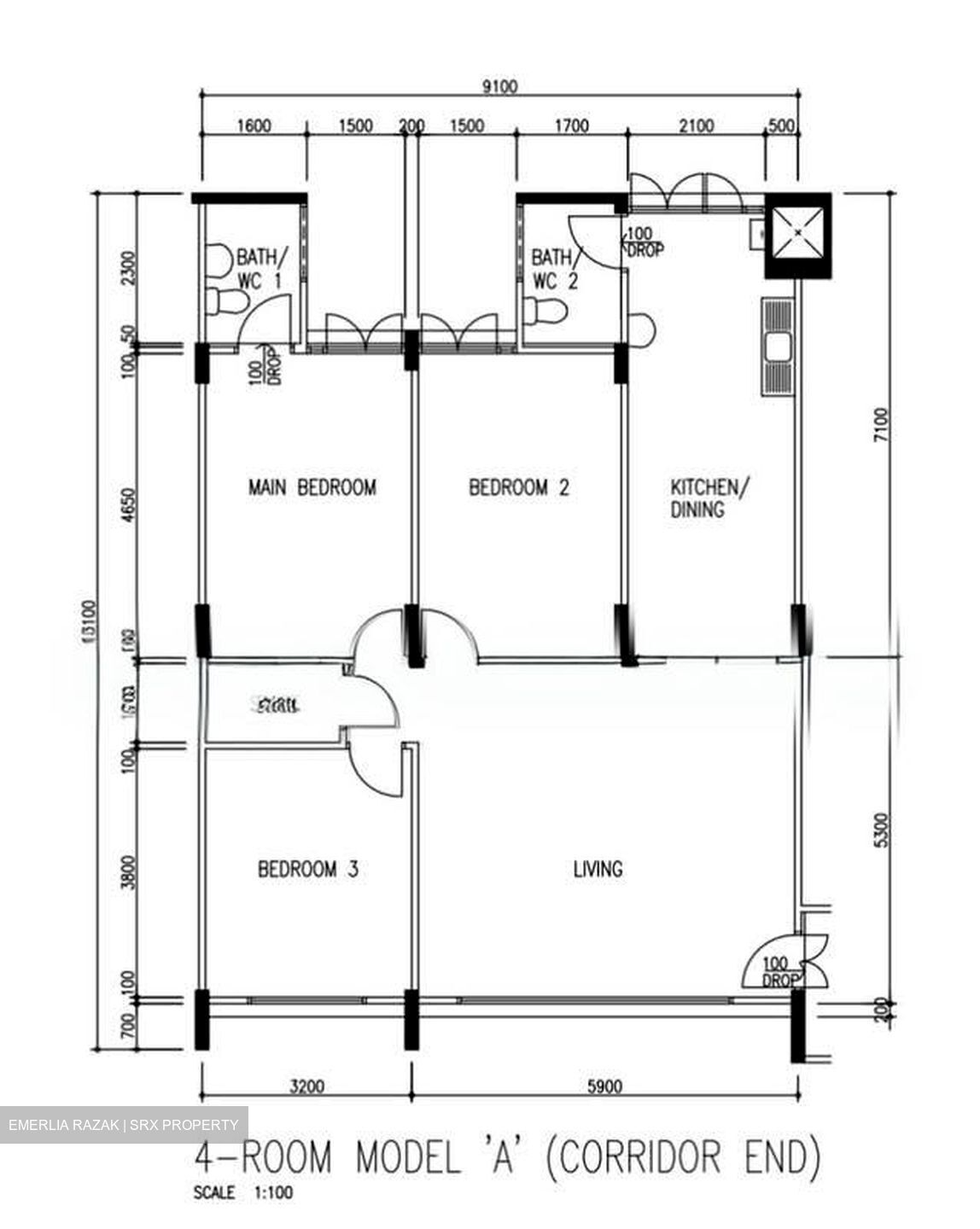 Blk 171 Yishun Avenue 7 (Yishun), HDB 4 Rooms #581784011
